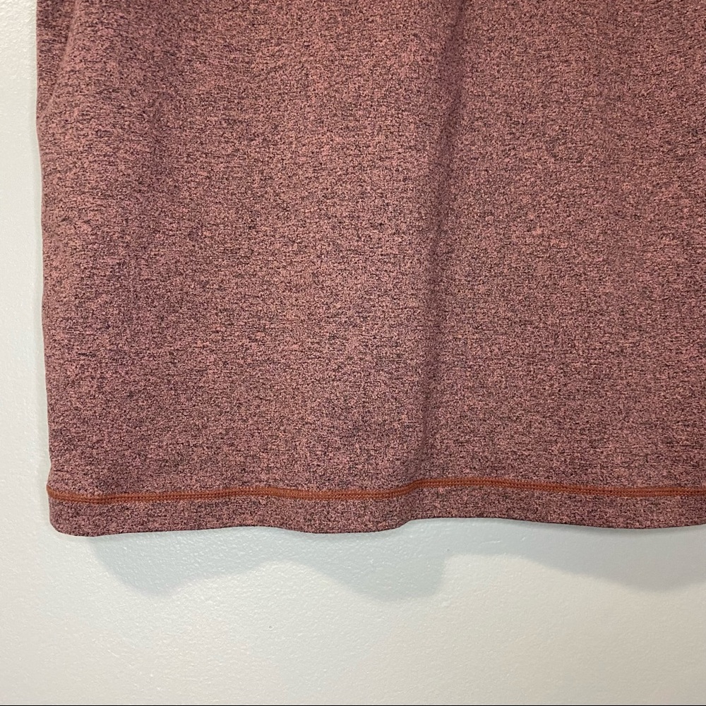 Men's Heathered Rust Performance T-Shirt - Picture 6 of 11